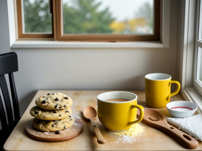 Galleta estilo Nueva York con centro suave y trozos de chocolate recién horneada