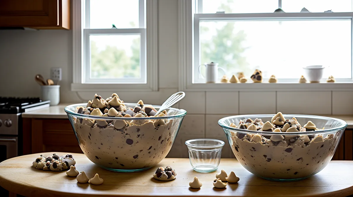 Bolsas de cacao en polvo natural y alcalino sobre la mesada, para elegir el mejor cacao para galletas de chocolate