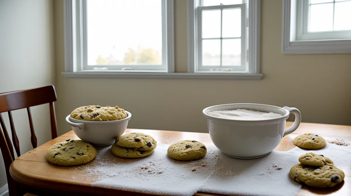 Chocolate para hornear picado a mano, la clave de la repostería casera para cookies estilo Nueva York con chispas bien derretidas